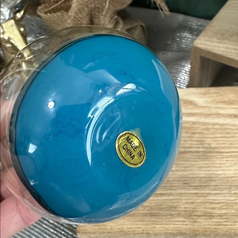 Crate & Barrel Ship-In-A-Bottle Glass Christmas Ornament Nautical‎